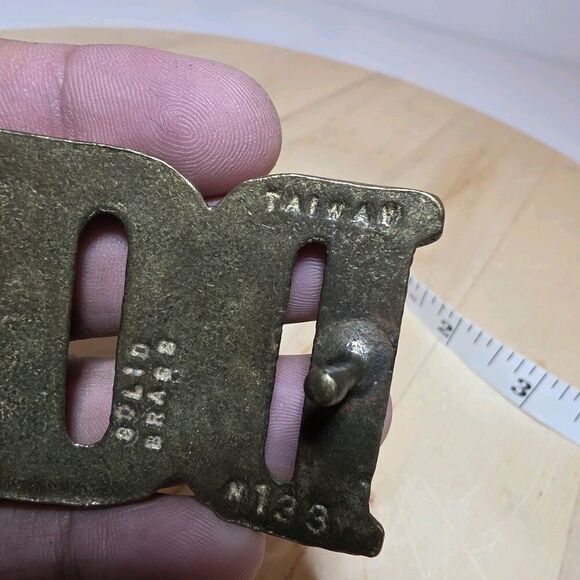 Vintage Aminco 1970s Solid Brass Name "DON" Belt Buckle Made In Taiwan #133 - Picture 9 of 12